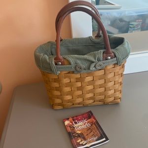 Longaberger collectible basket purse